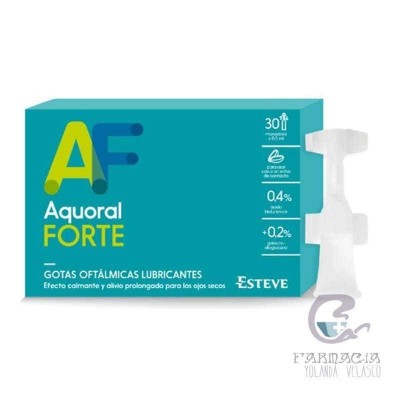 Aquoral Forte Gotas Oftálmicas Lubricantes 30x0.5 ml