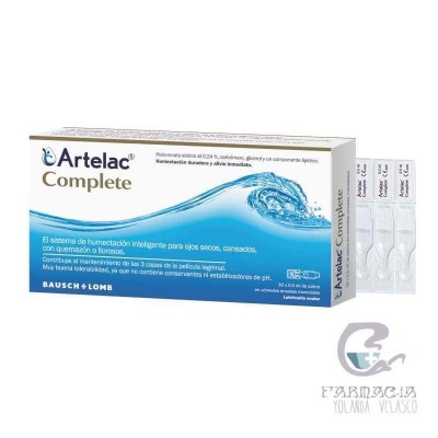 Artelac Complete Esteril Gotas Oculares 30 Monodosis
