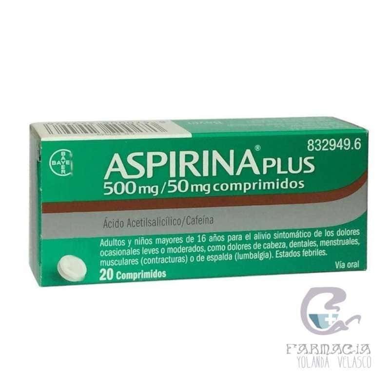 Aspirina Plus 500/50 mg 20 Comprimidos
