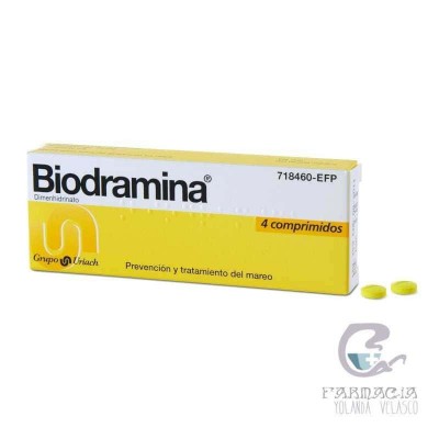 Biodramina 50 mg 4 Comprimidos