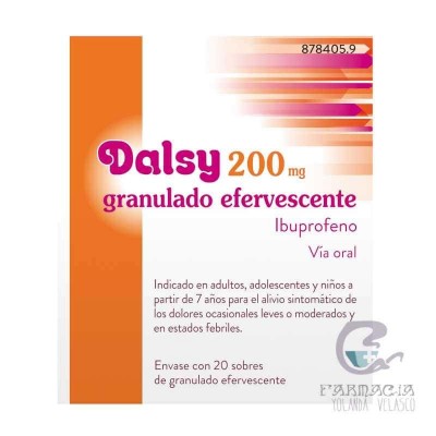 Dalsy 200 mg 20 Sobres Efervescentes