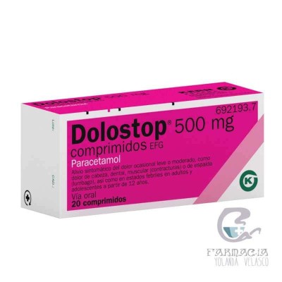 Dolostop 500 mg 20 Comprimidos