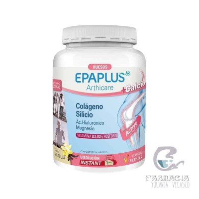 Epaplus Colágeno + CA + Silicio + Hialurónico + Magnesio Vainilla 383g
