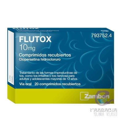 Flutox 10 mg 20 Comprimidos Recubiertos