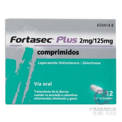 Fortasec Plus 2/125 mg 12 Comprimidos