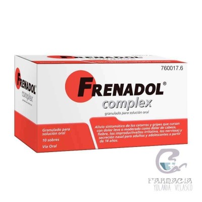 Frenadol Complex 10 Sobres Granulado Solución Oral