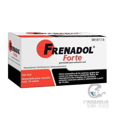 Frenadol Forte 10 Sobres Granulado Solución Oral