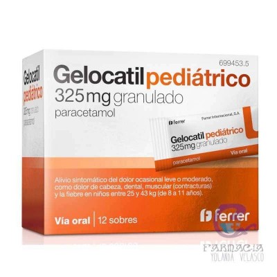 Gelocatil 325 mg 12 Sobres Granulado Oral
