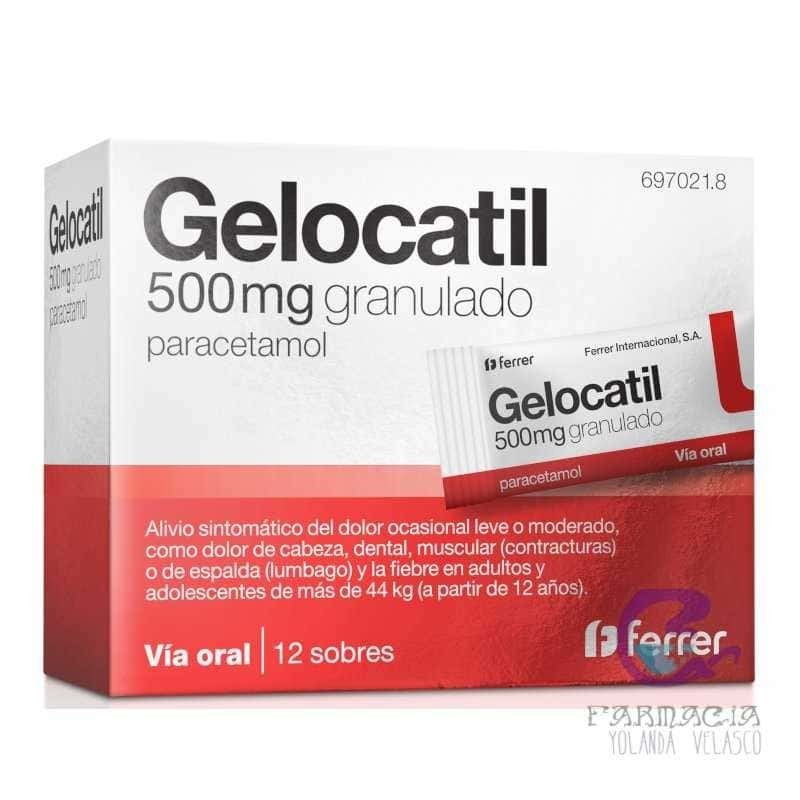 Gelocatil 500 mg 12 Sobres Granulado Oral