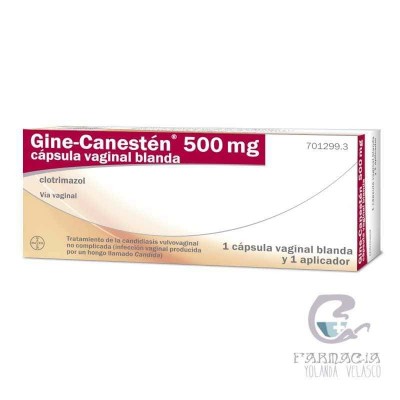 Gine-Canesten 500 mg 1 Cápsula Vaginal Blanda