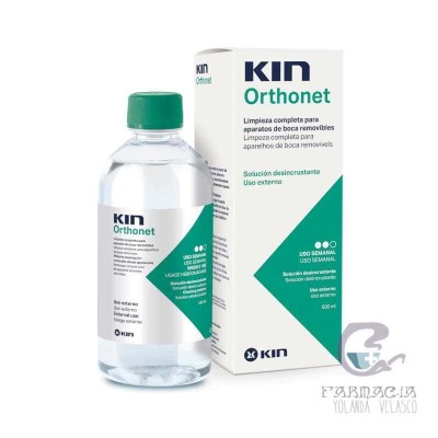 Kin Orthonet Desincrustante Semanal Limpieza Prótesis 400 ml