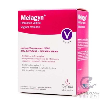 Melagyn Probiótico Vaginal 7 Comprimidos Vaginales