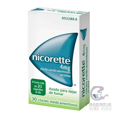Nicorette 4 mg 30 Chicles