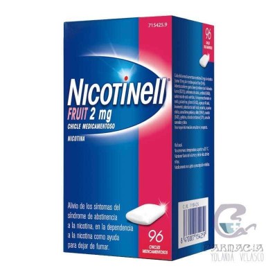 Nicotinell Fruit 2 mg 96 Chicles Medicamentosos