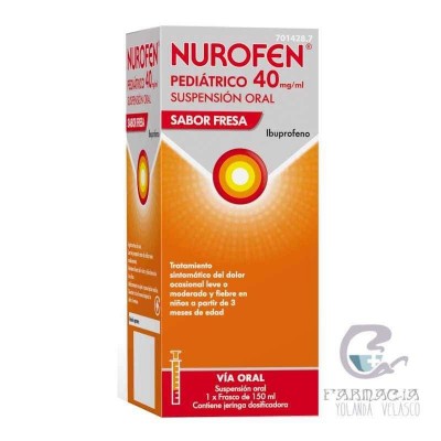 Nurofen Pediátrico 40 mg/ml Suspensión Oral 150 ml Fresa