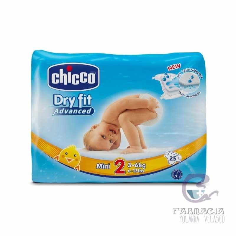 Pañal Dry Fit Chicco 3-6 kg 25 Unidades