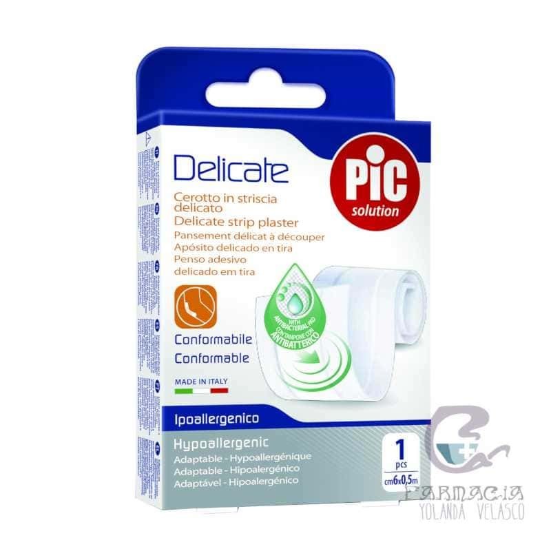 Pic Delicate TNT Antibacteriano Apósito Adhesivo Piel 6 x 50 cm