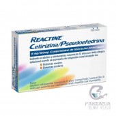 Reactine Cetrizina/Pseudoefedrina 5/120 mg 14 Comprimidos Liberación Prolongada