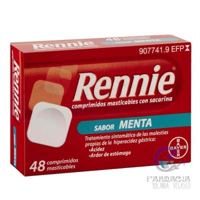 Rennie 48 Comprimidos Masticables c/ Sacarina