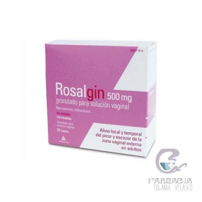 Rosalgin 500 mg Granulado Solución Vaginal 20 Sobres