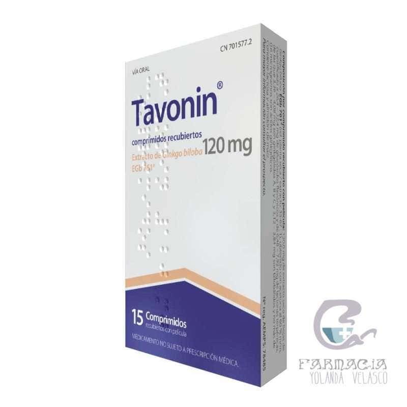 Tavonin 120 mg 15 Comprimidos Recubiertos