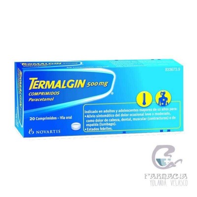 Termalgin 500 mg 20 Comprimidos