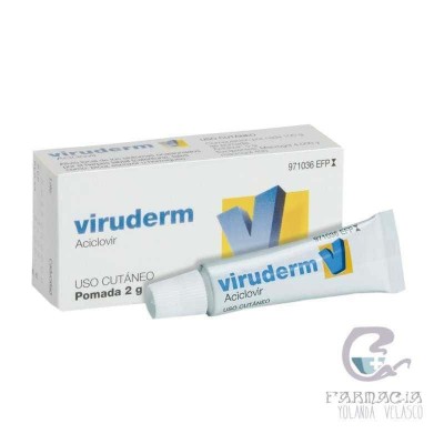 Viruderm 50 mg/g Pomada 1 tubo 2 gr