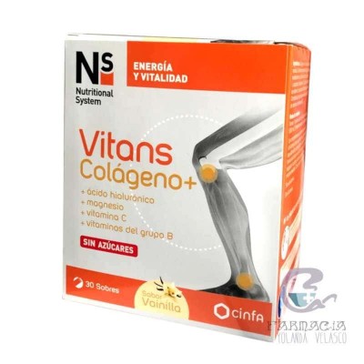 NS Vitans Colágeno+ 30 Sobres Vainilla