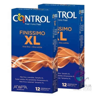 Control Finissimo XL Preservativos 12+12 Unidades Pack Ahorro