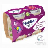 Nutriben Cena Guisantes Tiernos con Jamón Potito 2x190 gr