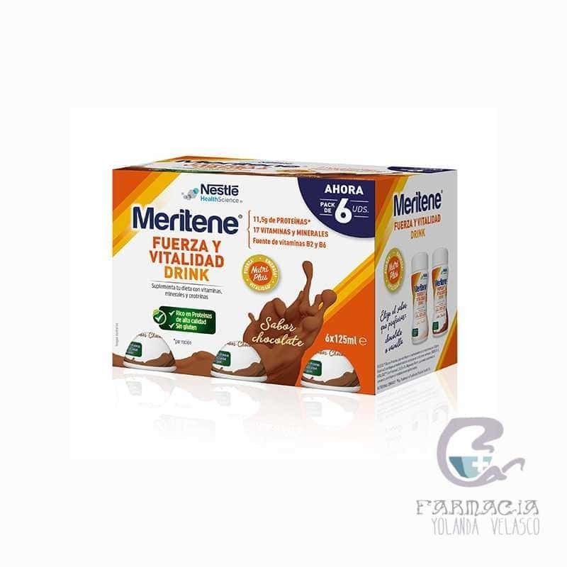 Meritene Fuerza y Vitalidad Drink Pack Chocolate 6x125 ml
