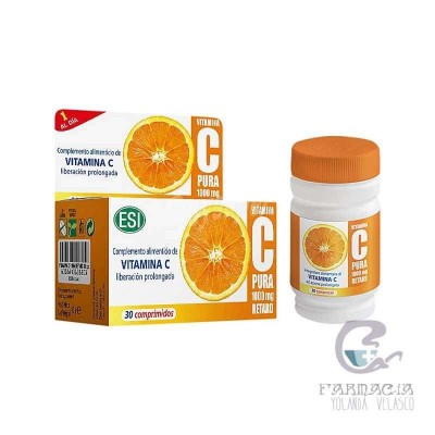Vitamina C Pura Retard 1000 mg 30 Comprimidos