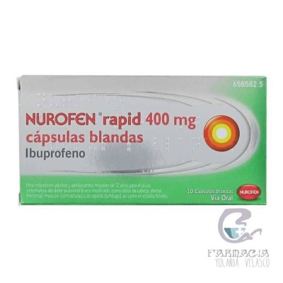 Nurofen Rapid 400 mg 10 Cápsulas Blandas