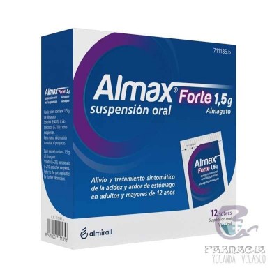 Almax Forte 1.5 g 12 Sobres Suspensión Oral