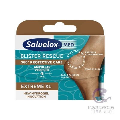 Salvelox Blister Rescue Ampollas XL 4 Unidades