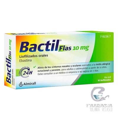 Bactil Flas 10 mg 10 Liofilizados Orales