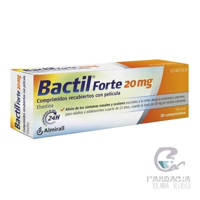 Bactil Forte 20 mg 20 Comprimidos Recubiertos