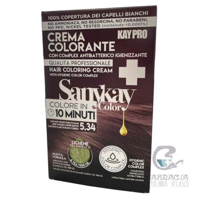 Sanykay Crema Colorante Castaño Claro Dorado 5.34