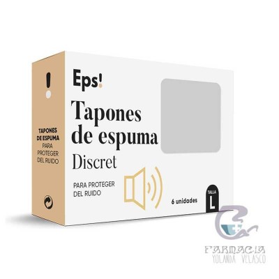 Tapones de Espuma Discret EPS! 6 Unidades Talla L