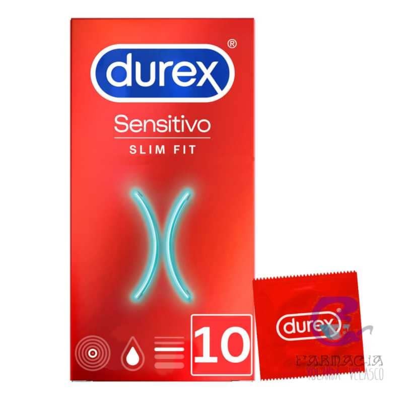 Durex Sensitivo Slim Fit Preservativos 10 Unidades