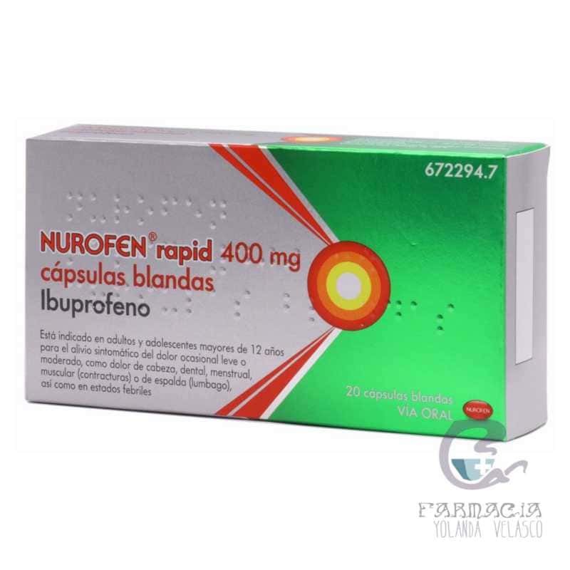 Nurofen Rapid 400 mg 20 Cápsulas Blandas