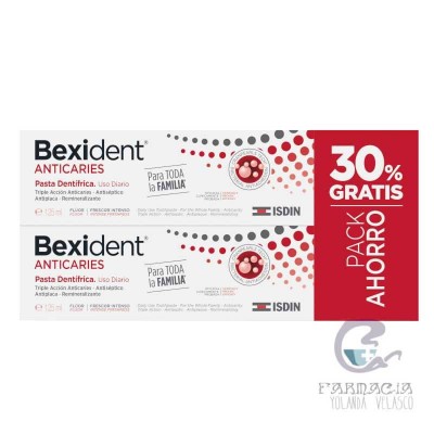 Bexident Pack Anticaries 2 Pastas 125 ml