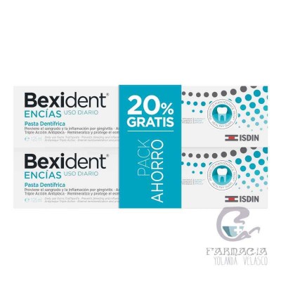 Bexident Encías Pasta Dental Triclosan Duplo 2x125 ml