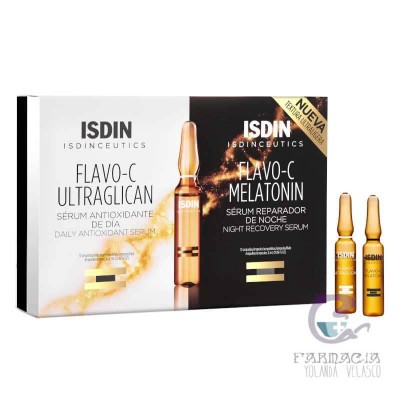 Isdinceutics Flavo C Pack Melatonin + Ultraglican Ampollas