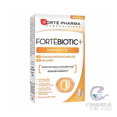 Fortebiotic + Inmunidad 20 Cápsulas