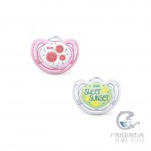 Nuk Chupete Silicona Limited Edition Fruits Day&Night 18-36m 2 Unidades