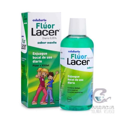 Lacer Colutorio Flúor Diario 0,05% Menta 500 ml