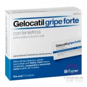 Gelocatil Gripe Forte con Fenilefrina 10 Sobres Granulados