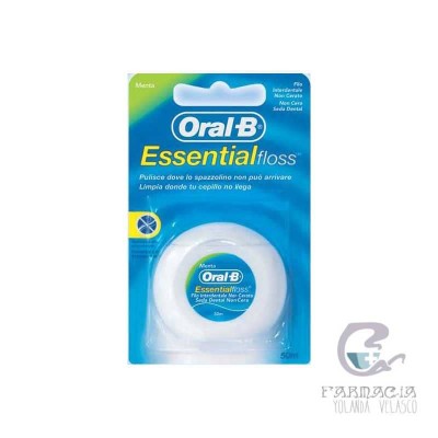 Oral-B Essential Floss Flúor Seda Dental con Cera