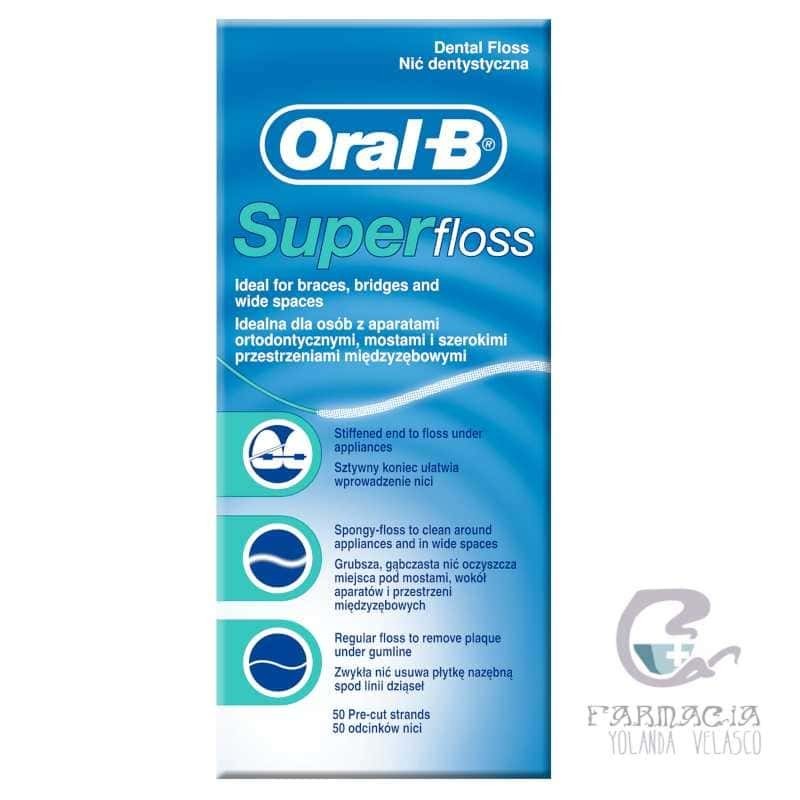 Oral-B Superfloss Seda Dental 50 Unidades